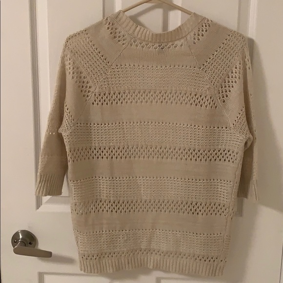 Cream eyelet-style cardigan - Picture 2 of 3
